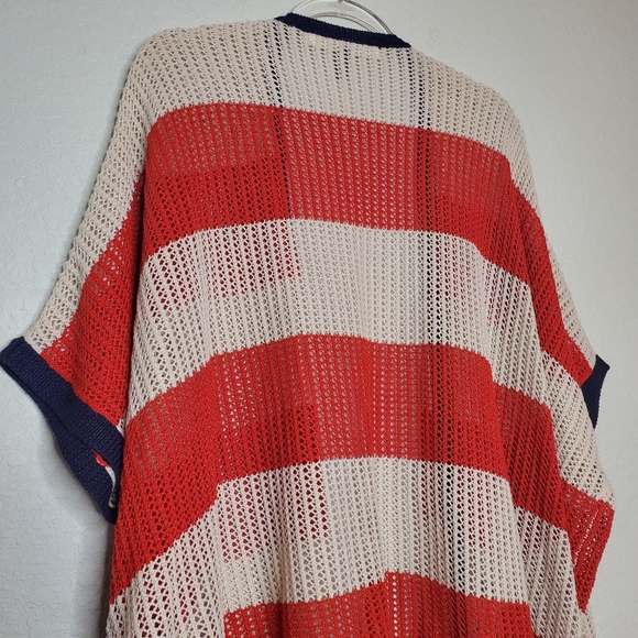 MICHAEL STARS | Striped Open Crochet Knit Cardigan - Picture 5 of 8